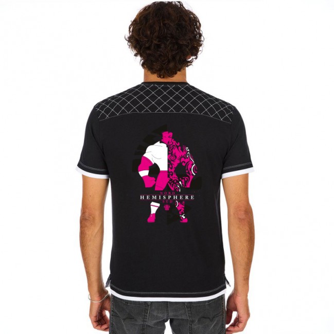 CLASSIC HEMISPHERE noir fushia
