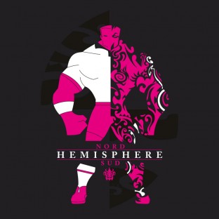 CLASSIC HEMISPHERE noir fushia